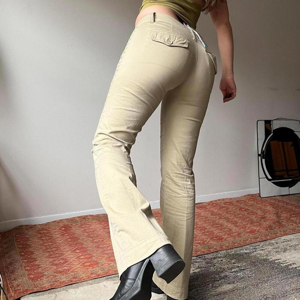 Gorgeous 90s flare cargo style trousers - Picture 2 of 6